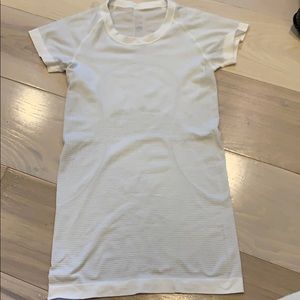 lululemon athletica Tops - Lululemon - white or pink swiftly speed tee lululemon athletica Tops - Lululemon - white or pink swiftly speed tee